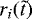 Mathematical equation: $r_i(\tilde t)$