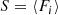 Mathematical equation: $$ \begin{aligned} S&= \langle F_i \rangle \end{aligned} $$
