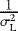 Mathematical equation: $\frac{1}{\sigma_{\mathrm{L}}^2}$