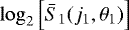 Mathematical equation: $\log_2 \left[ \bar{S}_1(j_1,\theta_1) \right]$