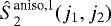 Mathematical equation: $\hat{S}_2^{\text{aniso,1}}(j_1,j_2)$