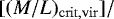 Mathematical equation: $[(M/L)_{\mathrm{crit,vir}}]/$