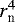 Mathematical equation: $r_{\textrm{n}}^{\textrm{4}}$