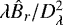 Mathematical equation: $\lambda\hat{B}_r / D_{\lambda}^2$