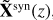 Mathematical equation: $ \mathbf{\tilde{X}}^{\text{ syn}}(z) $