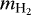 Mathematical equation: $m_{\text{H}_2}$
