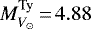 Mathematical equation: $M_{V_{\odot}}^{\textrm{Ty}}\,{=}\,4.88$