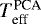 Mathematical equation: $T_{\textrm{eff}}^{\textrm{PCA}}$