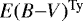 Mathematical equation: $E(B{-}V)^{\textrm{Ty}}$