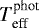 Mathematical equation: $T_{\textrm{eff}}^{\textrm{phot}}$