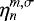 Mathematical equation: $\eta_{n}^{m,\sigma}$