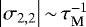 Mathematical equation: ${\left|{\sigma_{2,2}}\right|}\,{\sim}\,\tau_{\textrm{M}}^{-1}$
