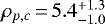 Mathematical equation: $\rho_{p,c}\,{=}\,5.4^{+1.3}_{-1.0}$