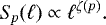 \begin{equation*} \mathit{S}_p (\ell) \propto \ell^{\zeta(p)}.\end{equation*}