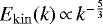 $E_{\mathrm{kin}}(k)\,{\propto}\,k^{-\frac{5}{3}}$