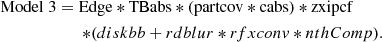 $$ \begin{aligned} \mathrm{Model}\; 3&= \mathrm{Edge*TBabs*(partcov*cabs)* zxipcf} \\&\qquad {*\mathrm (diskbb+rdblur*rfxconv*nthComp)}. \end{aligned} $$