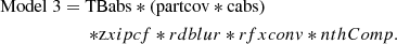 $$ \begin{aligned} \mathrm{Model}\; 3&= \mathrm{TBabs*(partcov*cabs)} \\&\qquad {*\mathrm zxipcf*rdblur*rfxconv*nthComp}. \end{aligned} $$