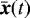 $\bar{\vec{x}}(t)$