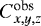 $C_{x,y,z}^{\textrm{obs}}$