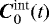 $\vec{C}_0^{\textrm{int}}(t)$