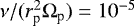 $\nu/(r_{\textrm{p}}^2 \Omega_{\textrm{p}}) = 10^{-5}$