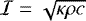 $\mathcal{I} = \sqrt{\kappa \rho c}$
