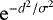 $\mathrm{e}^{-d^2/\sigma^2}$