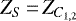$Z_{S}\,{=}\,Z_{C_{1,2}}$