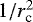 $1/r_{\textrm{c}}^2$