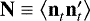 $\textbf{N} \equiv \left\langle \textbf{n}_t^{\ } \textbf{n}_t' \right\rangle$