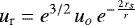 \begin{eqnarray*} u_{\textrm{r}}=e^{3/2}\,u_o\,e^{-\frac{2\,r_s}{r}} \end{eqnarray*}