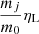 $ \frac{m_j}{m_0}\eta_{\mathrm{L}} $
