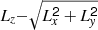 $ \mathsf{\mathit{L}_{\mathit{z}}}{-}\sqrt{\mathsf{\mathit{L}_{\mathit{x}}^2+\mathit{L}_{\mathit{y}}^2}} $