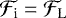$\mathcal{F}_{\textrm{i}} = \mathcal{F}_{\textrm{L}}$