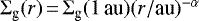 $\Sigma_{\textrm{g}}(r)\,{=}\,\Sigma_{\textrm{g}}(1\,\textrm{au})(r/\textrm{au})^{-\alpha}$