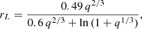 $$ \begin{aligned} r_L = \frac{0.49\,q^{2/3}}{0.6\,q^{2/3} + \ln \,(1+q^{1/3})}, \end{aligned} $$