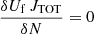 $$ \begin{aligned}&\frac{\delta U_{\rm f}\,J_{\rm TOT}}{\delta N} = 0 \end{aligned} $$