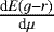 $\frac{\textrm{d}E(g-r)}{\textrm{d}\mu}$