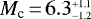 $M_{\textrm{c}}\,{=}\,6.3^{_{+1.1}}_{^{-1.2}}$