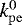 $k_{\mathrm{pe}}^0$