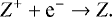\begin{equation*} Z^&#x002B; &#x002B; \textrm{e}^- \rightarrow Z. \end{equation*}
