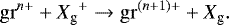 \begin{equation*} \mathrm{gr}^{n&#x002B;} &#x002B; {X_{\textrm{g}}}^&#x002B; \rightarrow \mathrm{gr}^{(n&#x002B;1)&#x002B;} &#x002B; {X}_{\textrm{g}}. \end{equation*}