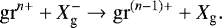 \begin{equation*} \mathrm{gr}^{n&#x002B;} &#x002B; {X_{\textrm{g}}^-} \rightarrow \mathrm{gr}^{(n-1)&#x002B;} &#x002B; {X_{\textrm{g}}}. \end{equation*}