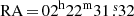 $ \mathrm{RA}\,{=}\,02^{\mathrm{h}}22^{\mathrm{m}}31{{\overset{\text{ s}}{.}}}32 $