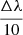 $ \frac{\Delta\lambda}{10} $