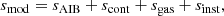 $$ \begin{aligned} s_{\rm mod}= s_{\rm AIB}+ s_{\rm cont} + s_{\rm gas}+s_{\rm inst}, \end{aligned} $$
