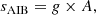 $$ \begin{aligned} s_{\rm AIB}= {g}\times A, \end{aligned} $$