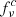 $ f^{c}_{\nu} $
