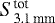 $S_{\textrm{3.1\,mm}}^{\textrm{tot}}$