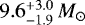 $9.6^{&#x002B;3.0}_{-1.9}\, M_{\odot}$